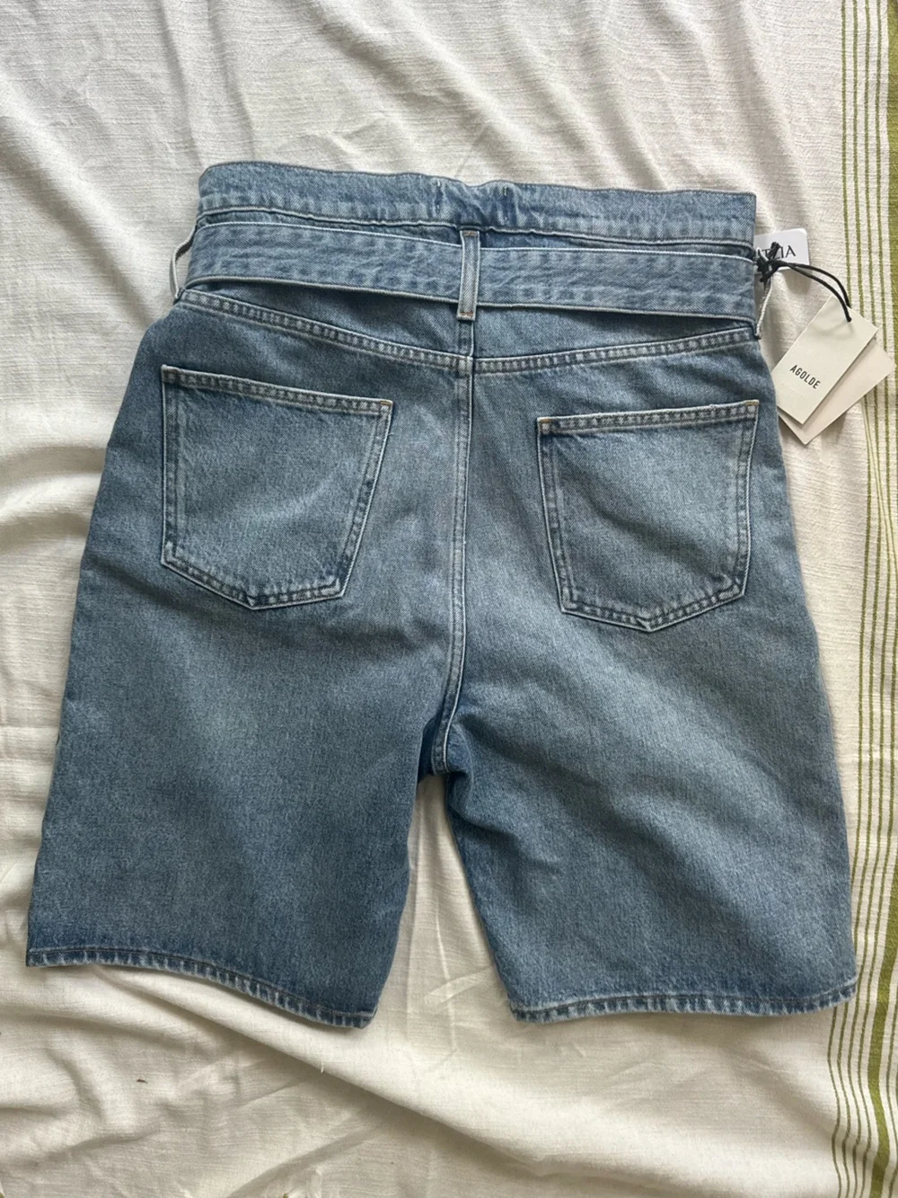 Agolde Reworked Denim Shorts